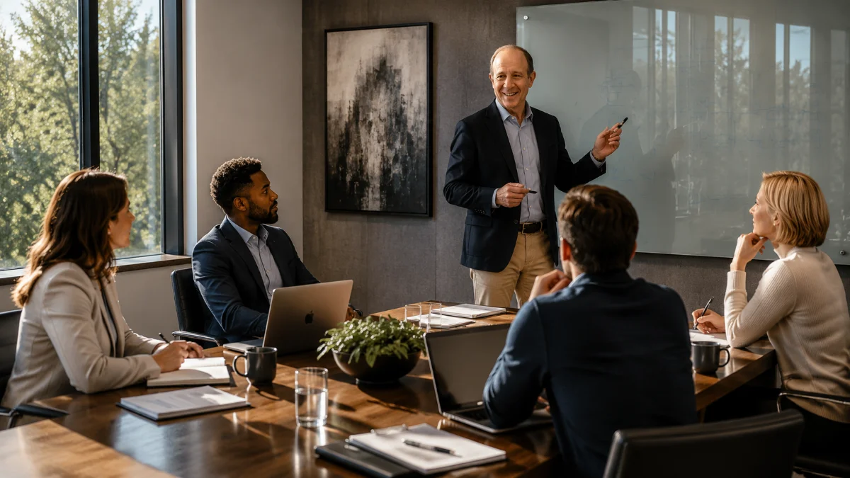 An executive leadership training session